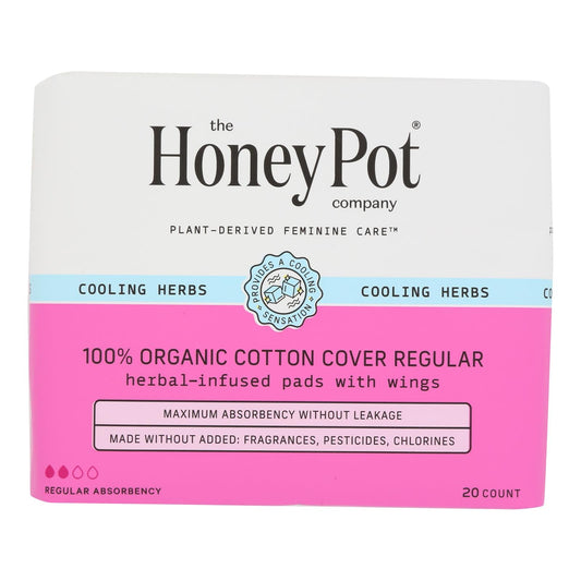 The Honey Pot - Menstraul Pads Reg Herbal - EA of 1-20 CT