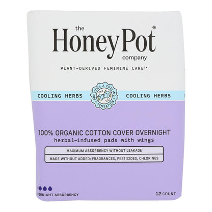 The Honey Pot - Pads Post-partum Herbal - EA of 1-12 CT