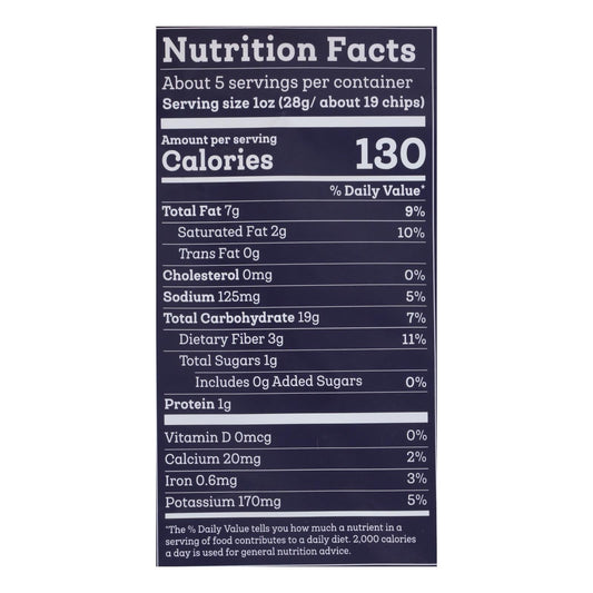 Siete Tortilla Chip - Nacho - Case Of 12 - 5 Oz