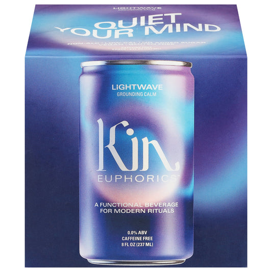 Kin Euphorics - Adaptogens Lghtwv Clm 4pk - CS of 6-4/8 FZ