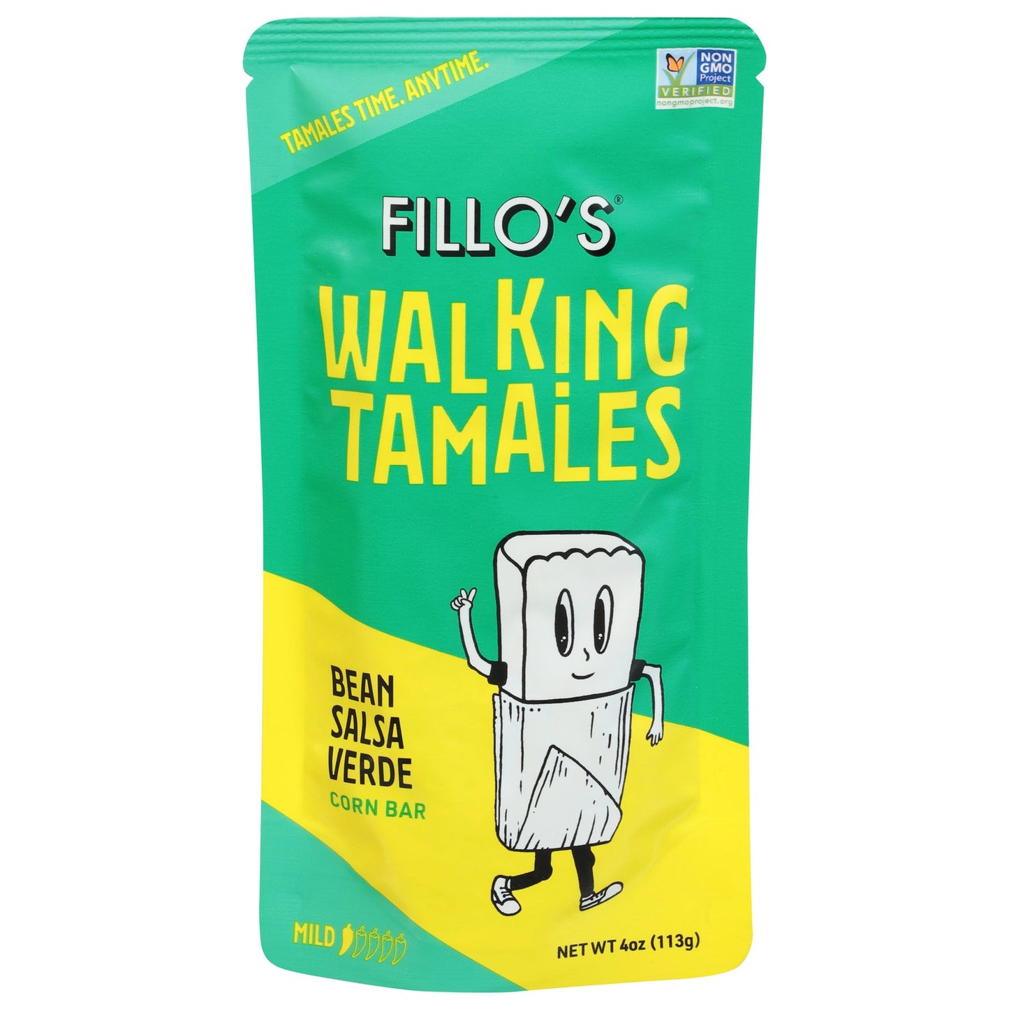 Fillo's - Tamales Bean Salsa Verde - CS of 7-4 OZ