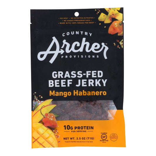 Country Archer Beef Jerky Mango Habanero, 12-Pack, 2.5oz