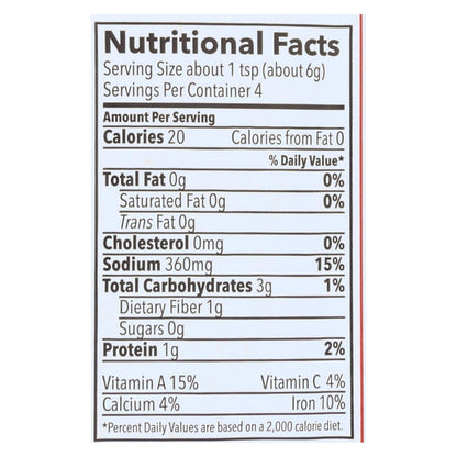 Riega Organic Taco Seasoning No. 4, .9 Oz, Case of 8