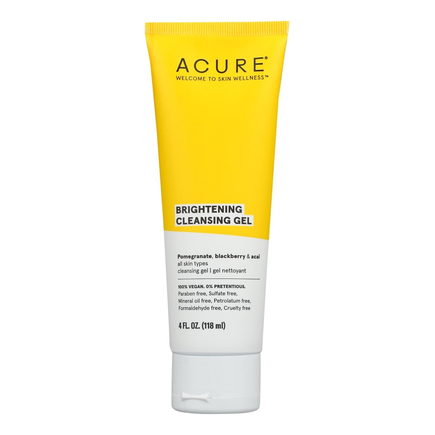 Acure Brightening Cleansing Gel, 4 FL oz