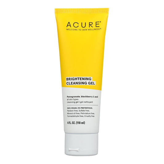 Acure Brightening Cleansing Gel, 4 FL oz