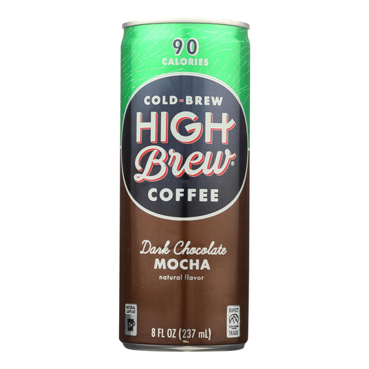 High Brew Dark Chocolate Mocha Coffee, 8 oz, Case of 12