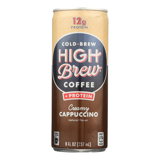 High Brew Creamy Cappuccino Cold Brew - 12 Pack, 8 Fl Oz