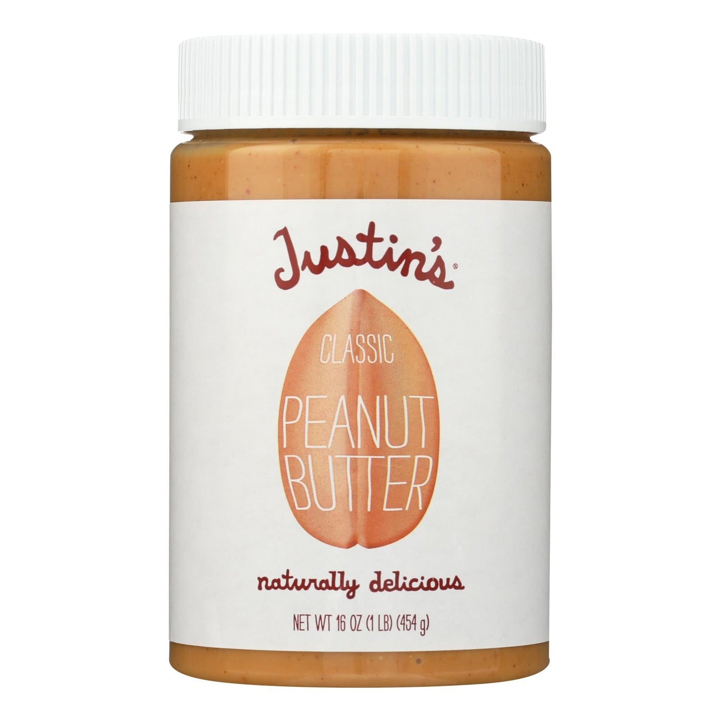 Justin's Classic Peanut Butter - 12 Pack of 16 Oz Jars