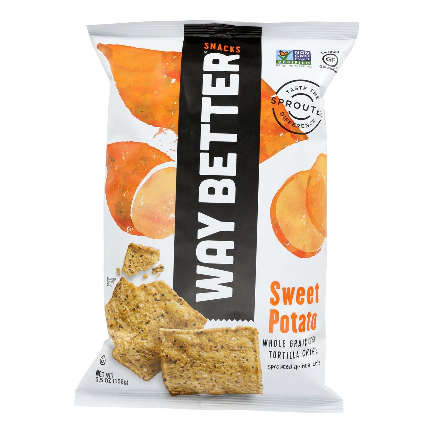 Way Better Sweet Potato Tortilla Chips, 5.5oz (12-Pack)