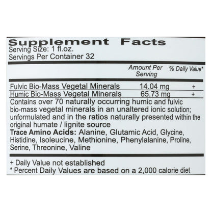 Vital Earth Minerals Fulvic-Humic Mineral Blend - 32 fl oz