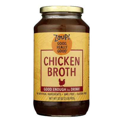 Zoup! Chicken Bone Broth, 31 fl oz, Case of 6