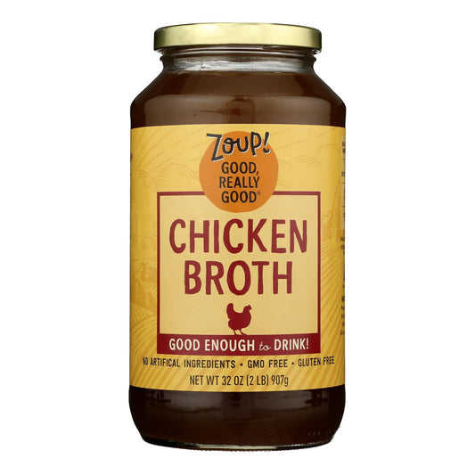 Zoup! Chicken Bone Broth, 31 fl oz, Case of 6