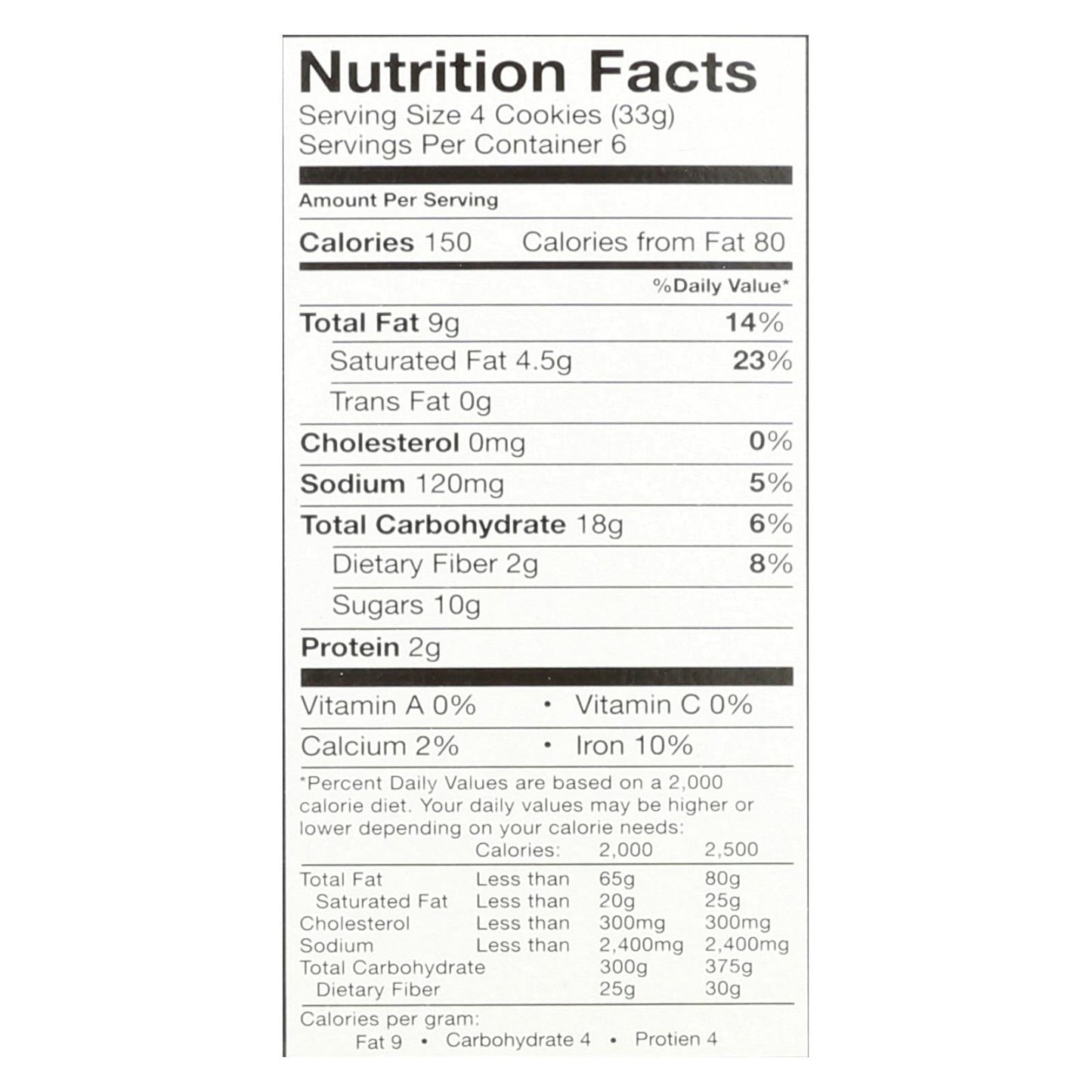 Goodie Girl Mint Slims Cookies - Case of 6, 7 oz