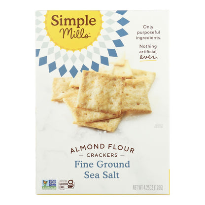 Simple Mills Sea Salt Almond Flour Crackers, 6-Pack