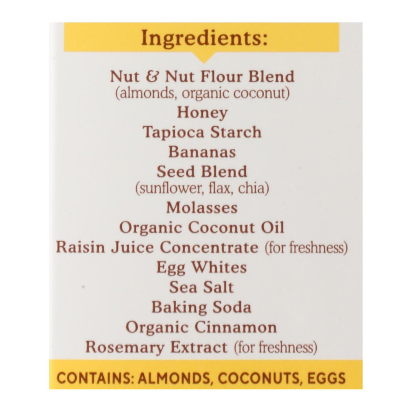 Simple Mills Nutty Banana Bread Bars, 6-Pack, 5.99 oz