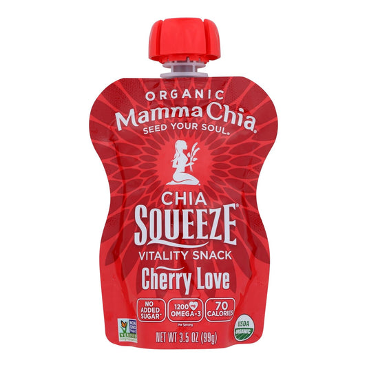 Mamma Chia Organic Cherry Beet Squeeze, 3.5oz, 16-Pack