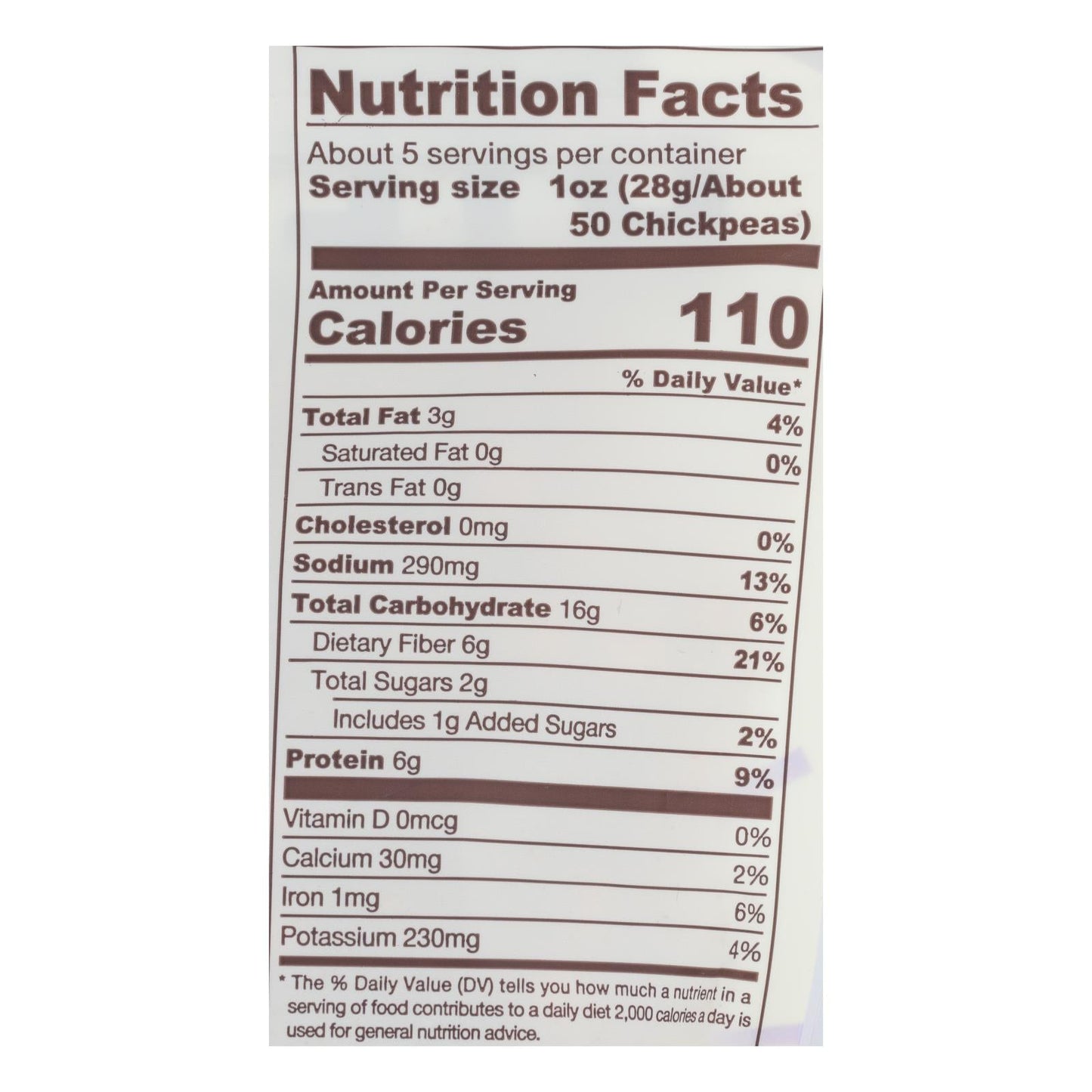 Biena Chickpea Snacks - Rockin' Ranch - Case Of 8 - 5 Oz.