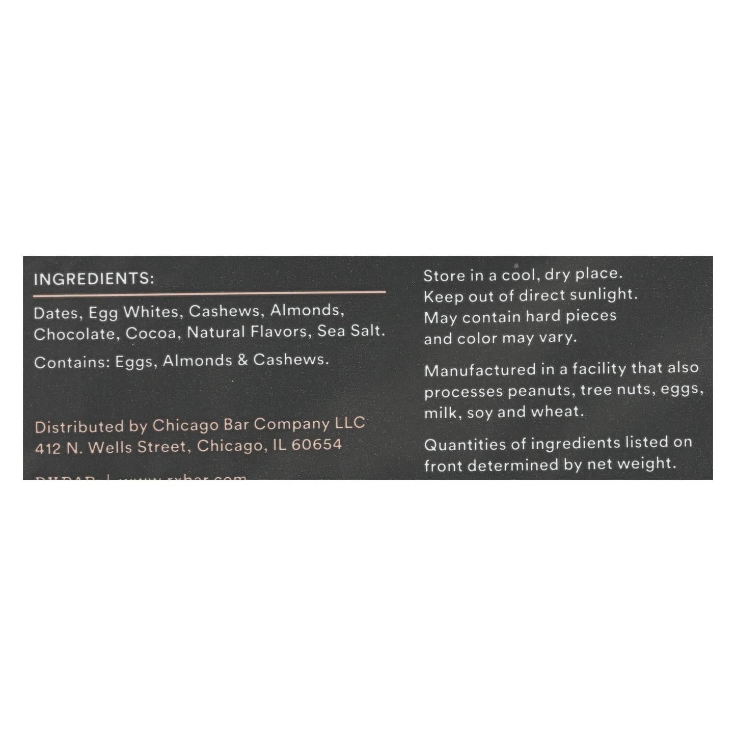 RxBar - Protein Bar - Chocolate Sea Salt - Case of 12 - 1.83 oz.