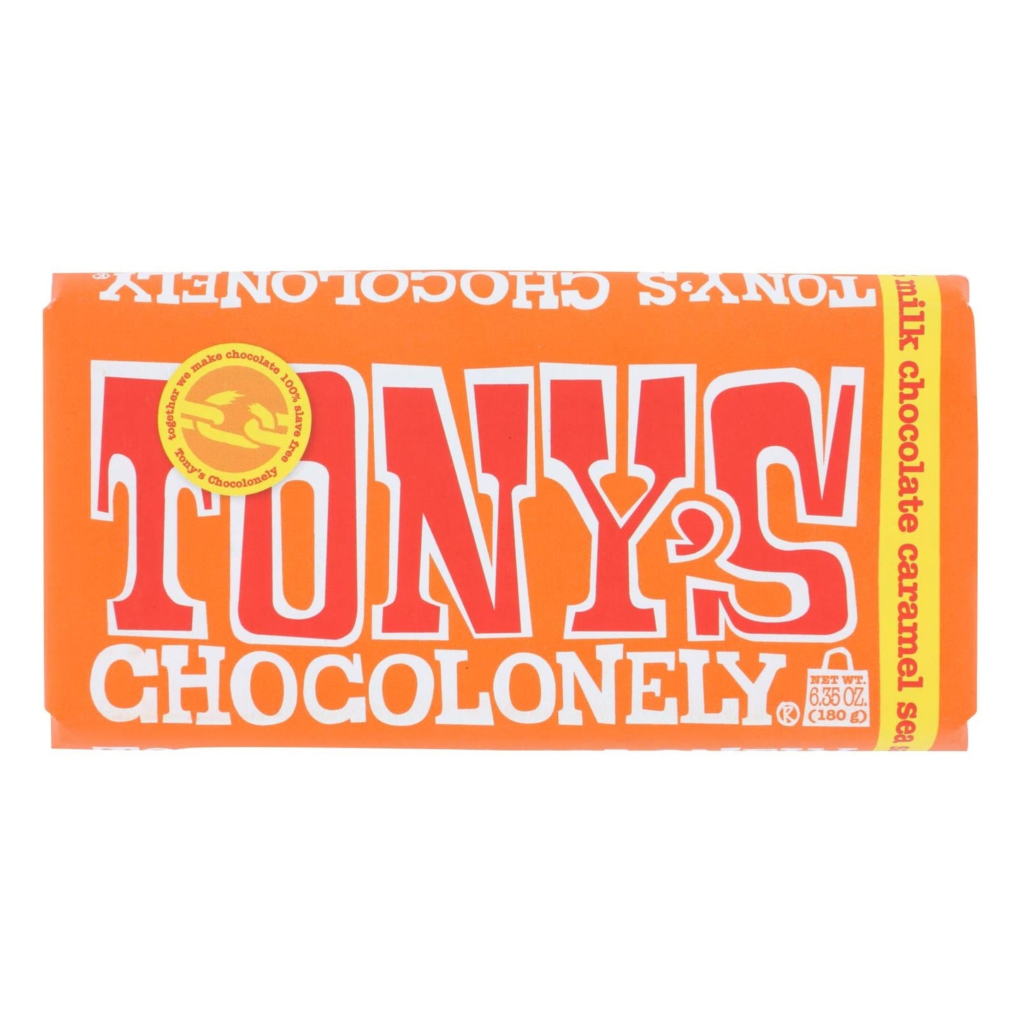 Tony's Chocolonely Milk Caramel Chocolate Bars, 15-Pack