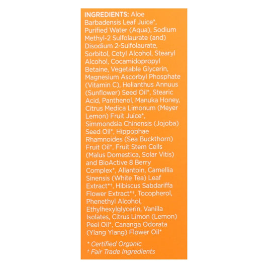 Andalou Naturals Meyer Lemon Cleanser for Combo Skin 6oz