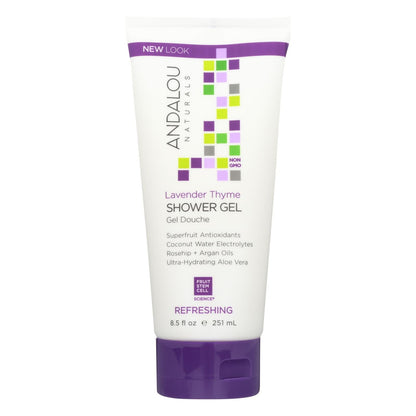 Andalou Naturals Lavender Thyme Shower Gel 8.5 Fl Oz