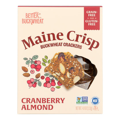 Buckwheat Cranberry Almond Crisps - Case of 10 (4 OZ)