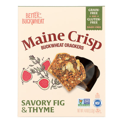 Buckwheat Crisps - Savory Fig Thyme - 10 Pack (4 OZ)