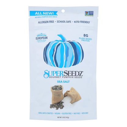 Superseedz Sea Salt Gourmet Pumpkin Seeds, 6 Pack, 5 Oz