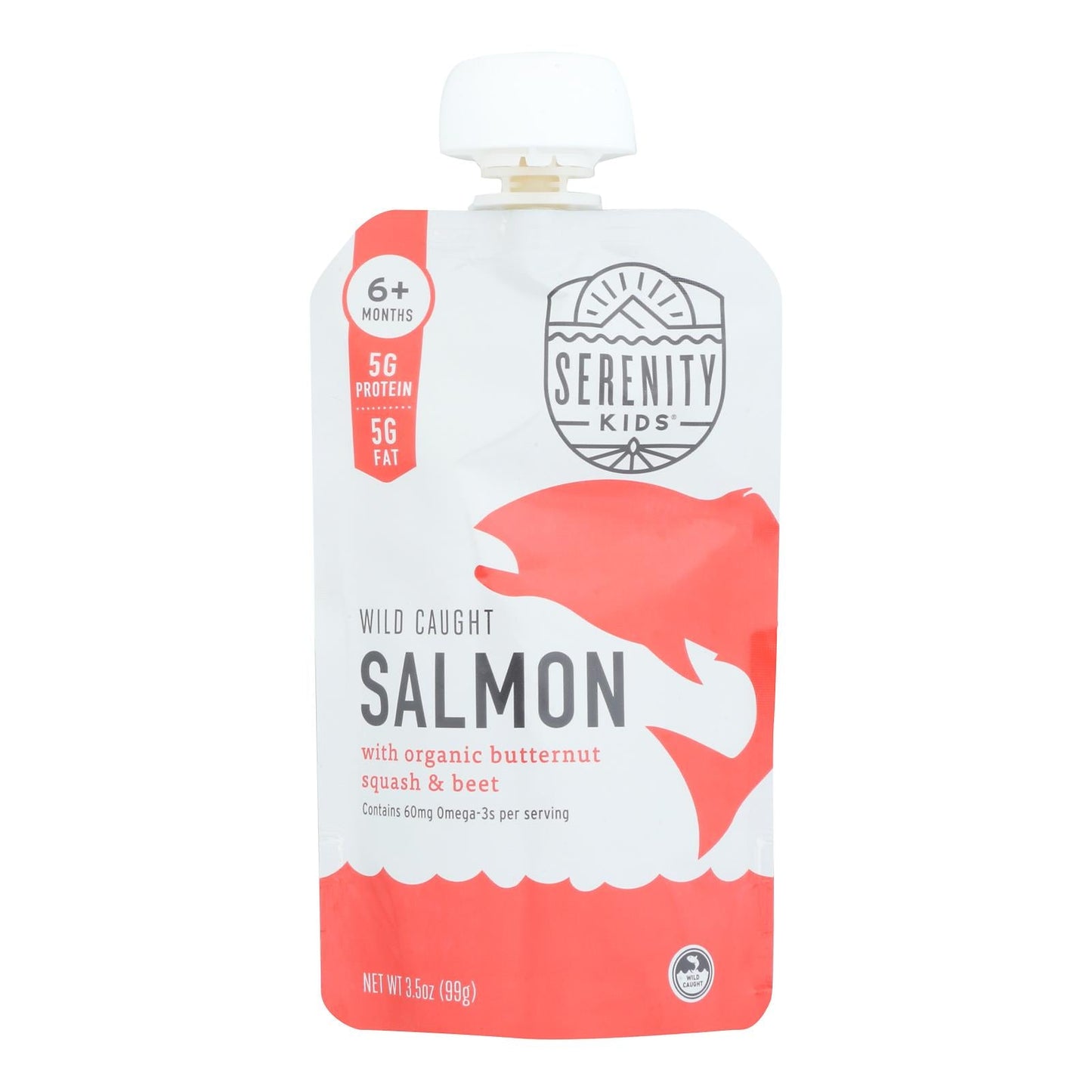 Serenity Kids Llc - Pouch Salmn B Sq Beet - Case Of 6 - 3.5 Oz