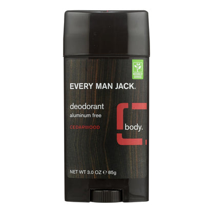Every Man Jack Cedarwood Deodorant - Aluminum Free 3 Oz