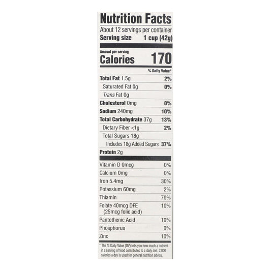 Moms Best Naturals Crispy Cocoa Rice Cereal, 17.5 Oz, 14-Pack