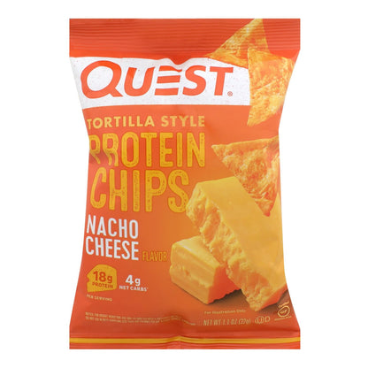Quest Nacho Cheese Protein Chips, Case of 8 - 1.1 Oz