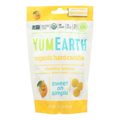 Yumearth Organic Lemon Drops - Cheeky Lemon, 3.3 Oz, 6 Pack