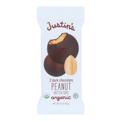 Justin's Organic Dark Chocolate Peanut Butter Cups, 12ct