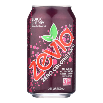 Zevia - Soda Blk Cherry Zero Cal - CS of 4-6/12 FZ