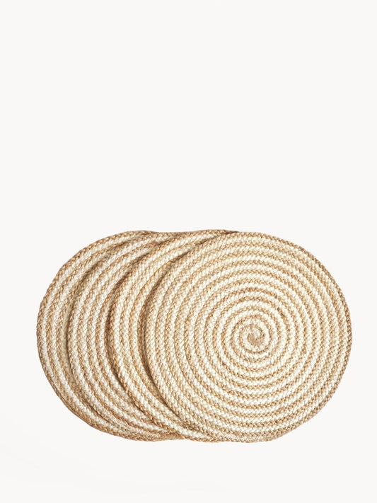 KORISSA Kata Spiral Placemat - Natural (Set of 4)