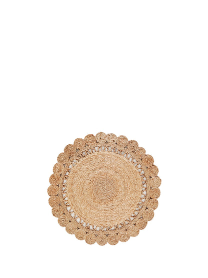 KORISSA Jute Flower Placemat (Set of 2)
