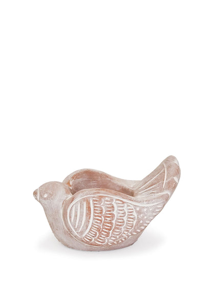 KORISSA Terracotta Tea Light Candle Holder - Bird