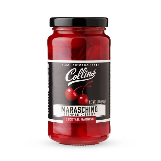 Stemmed Maraschino Cherries Cocktail Garnish 10 oz