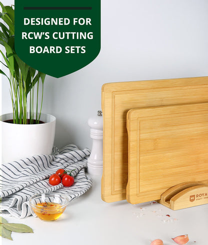 Royal Craft Wood Cutting Board Organizer for 3 Boards