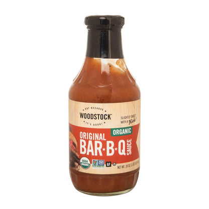 Woodstock Organic BBQ Sauce - Case of 12 - 18 oz.