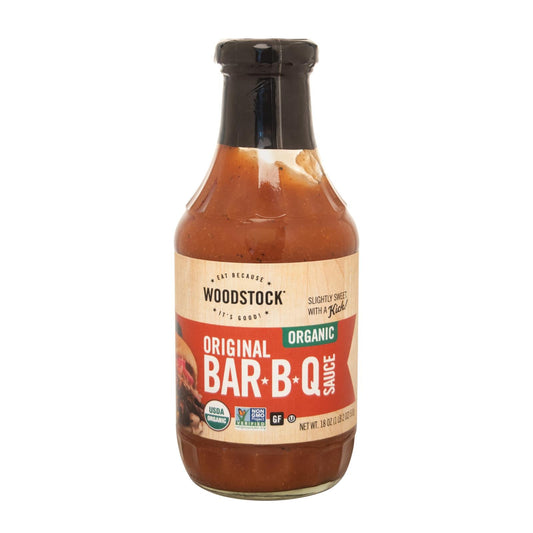 Woodstock Organic BBQ Sauce - Case of 12 - 18 oz.
