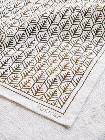 KORISSA Hand Screen Printed Tea Towel - Set of 2