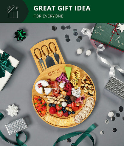 Royal Craft Wood Round Cheese Board