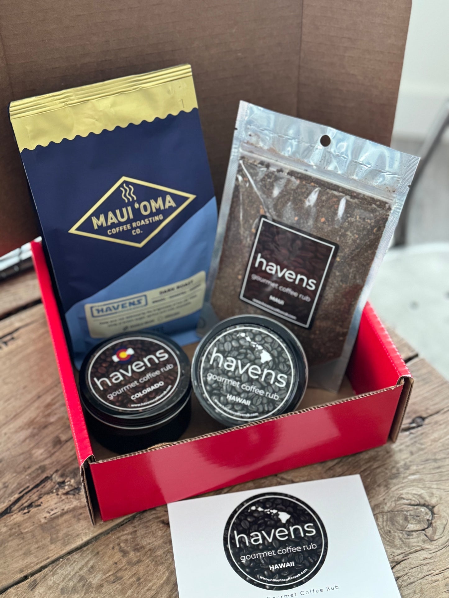 Havens Hawaii Coffee + Coffee Rub Set