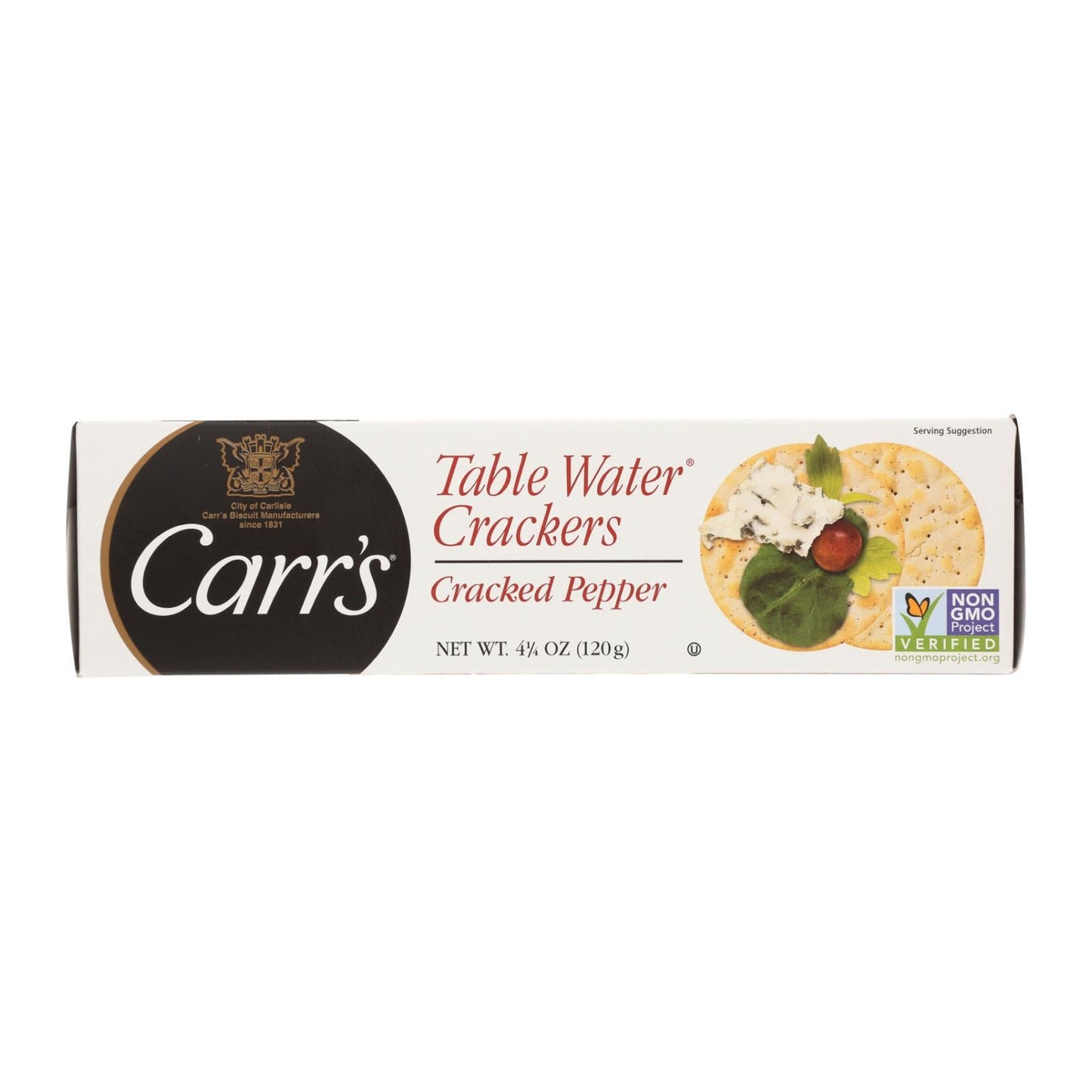 Carr's Bite-Size Cracked Pepper Water Crackers, 12-Pack
