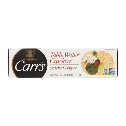 Carr's Bite-Size Cracked Pepper Water Crackers, 12-Pack