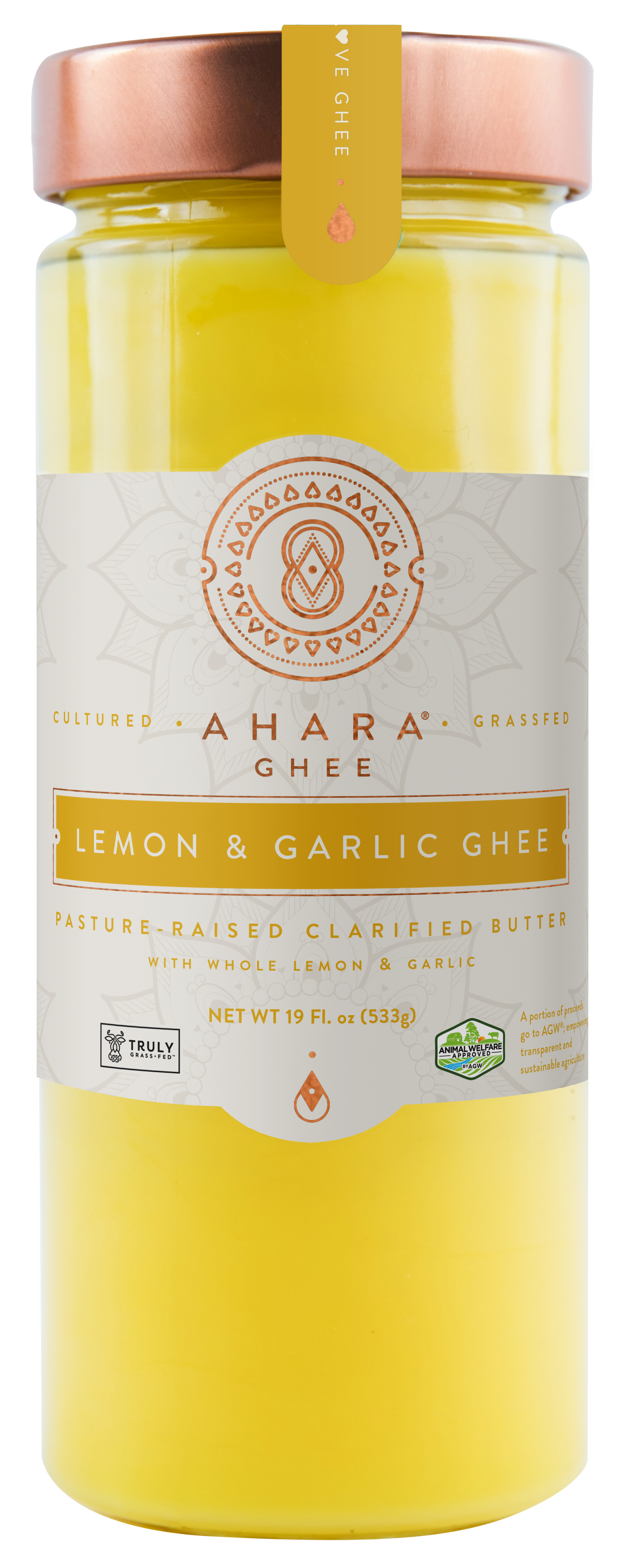 Grass-Fed Lemon & Garlic Ghee | Ahara Rasa