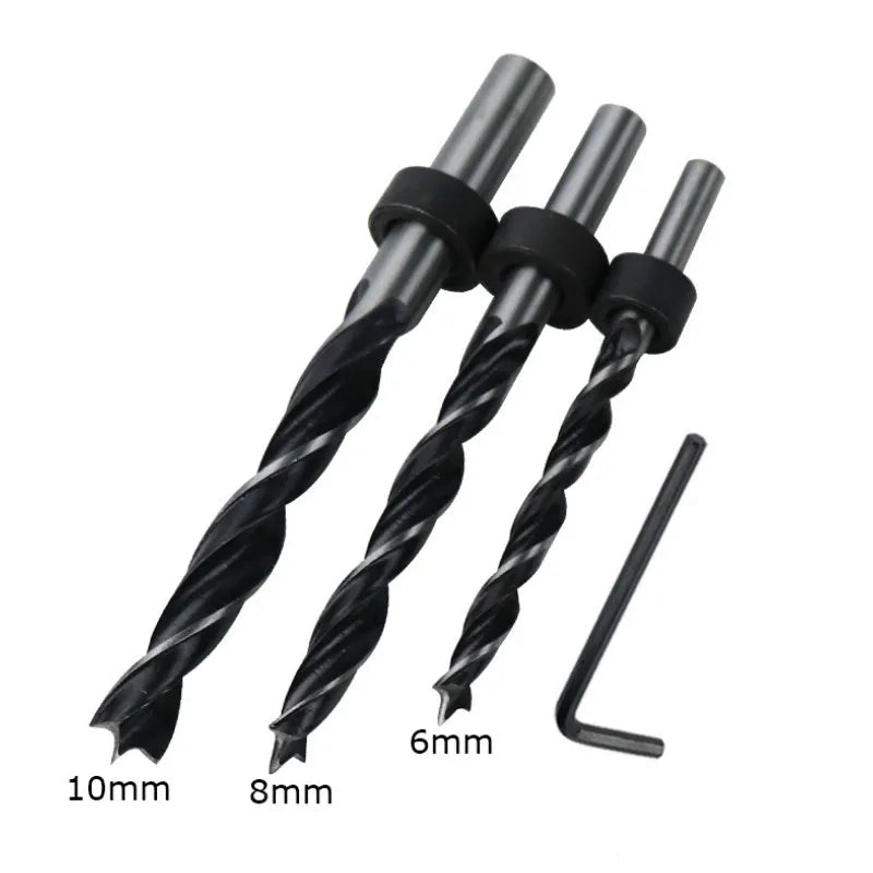 Woodworking 6/8/10Mm Vertical Pocket Hole Jig Self Centering Dowel Drill Guide Pin Fixture Sliding Drilling Punch Guide Set