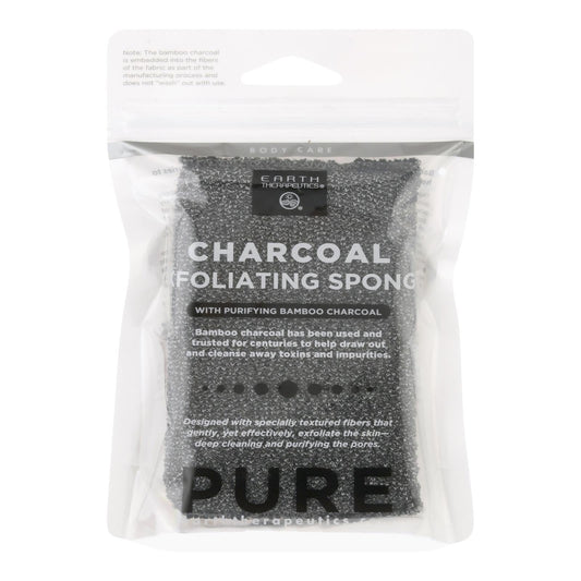 Charcoal Purifying Body Sponge - Earth Therapeutics